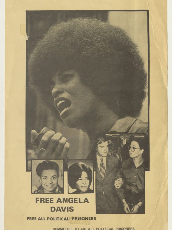 Free Angela Davis Poster, undated, David Taylor Papers
