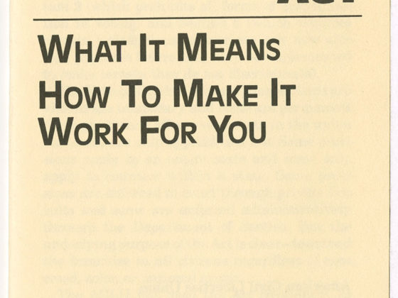 The Voting Rights Act: What It Means How To Make It Work For You, American Civil Liberties Union1983 DecemberJohnson Publishing Company Clippings File Collection