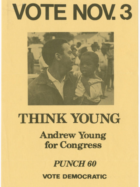 Andrew Young campaign flyer, circa 1970sJohn H. Calhoun