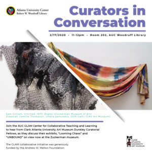 Curators in Conversation flyer
