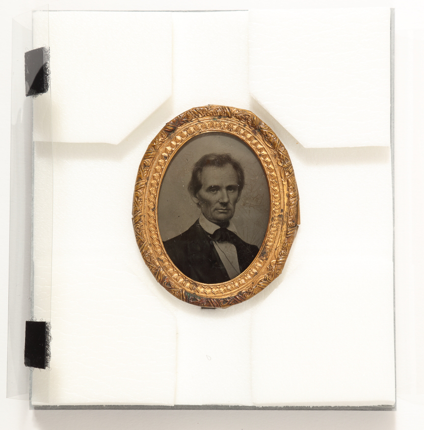 Abraham Lincoln Ambrotype, circa 1860, Boston, MA: George Clark, Jr. & Co.