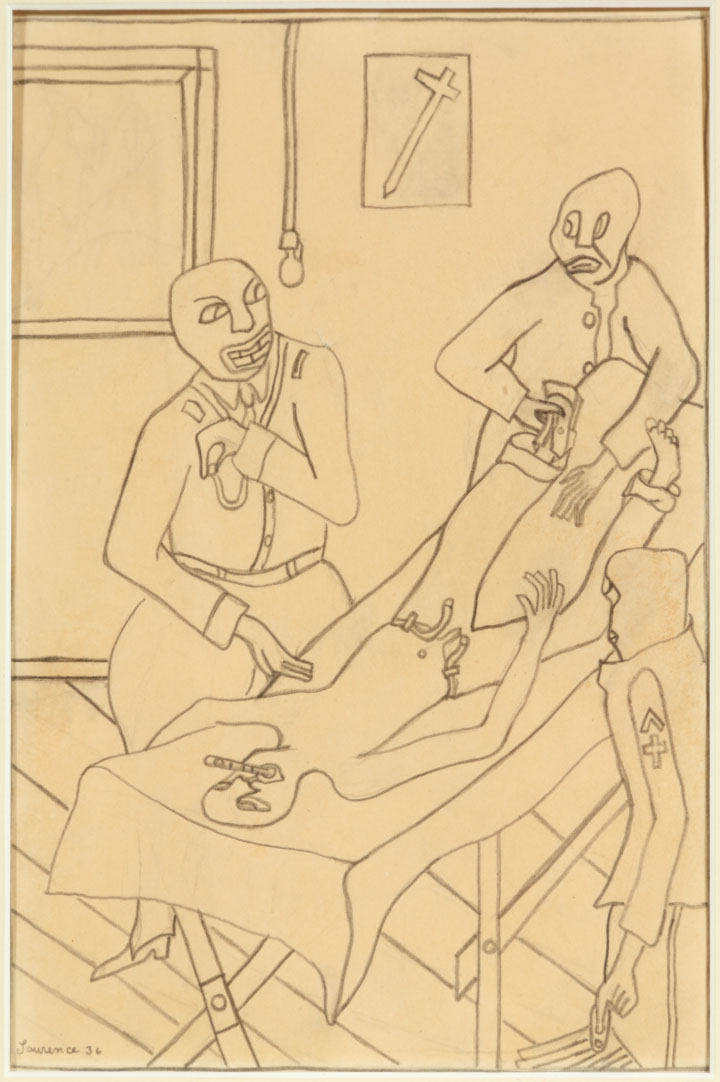 Infirmary, Lawrence, Jacob, 1917-2000, 1936, Spelman College Museum of Fine Art