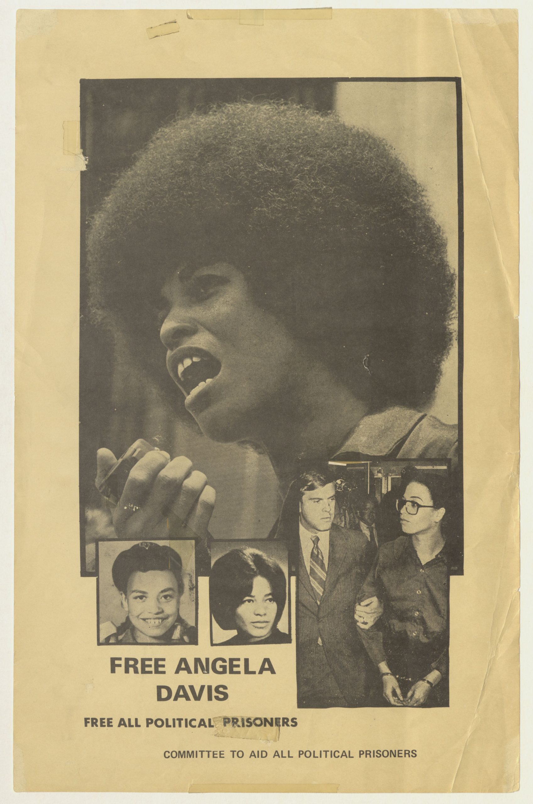 Free Angela Davis Poster, undated, David Taylor Papers