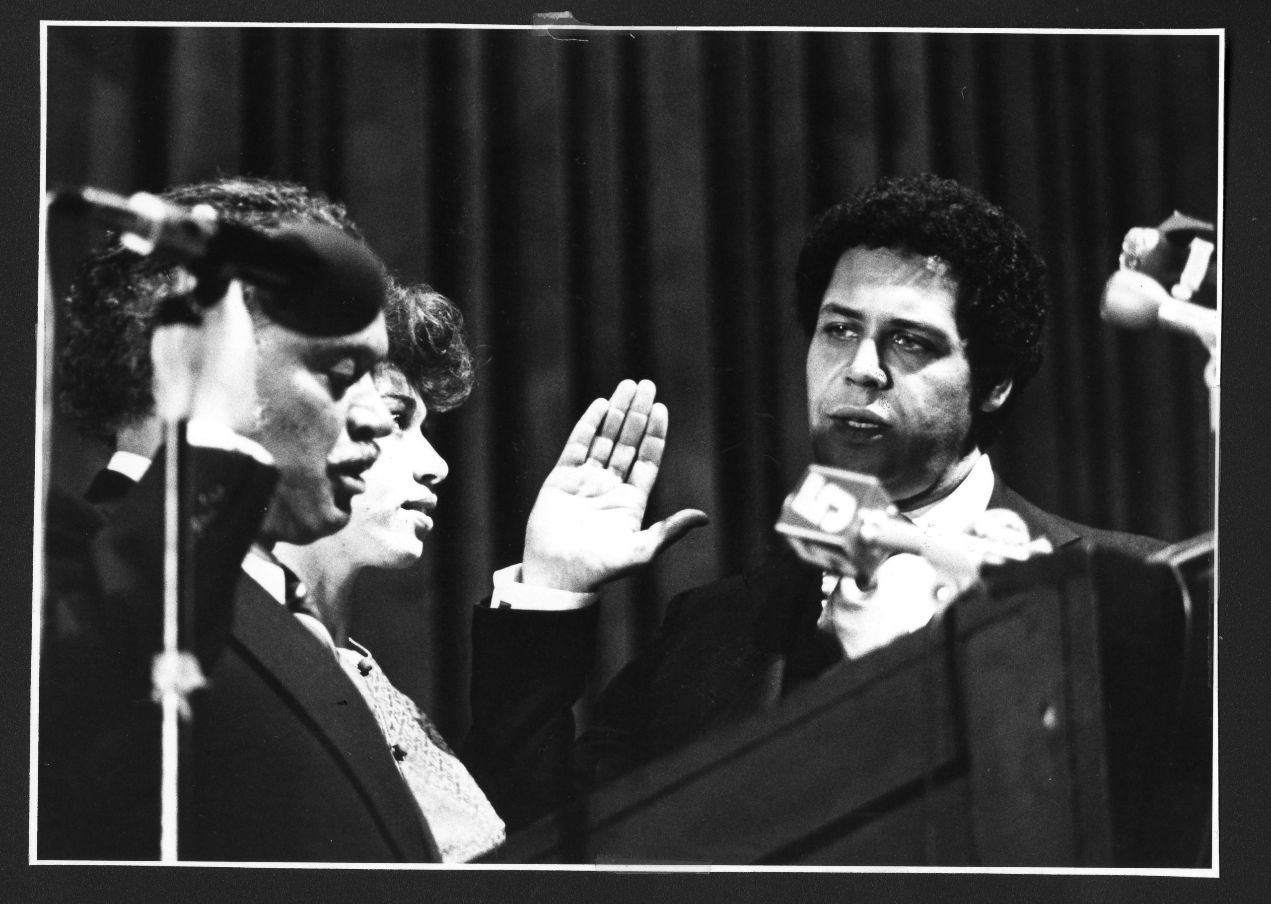 [Unidentified Swearing Ceremony]1978Maynard Jackson mayoral administrative records: Series F: Photographs