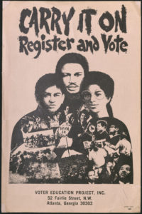 Carry It On - Register and Vote, circa 1972Political Posters Collection