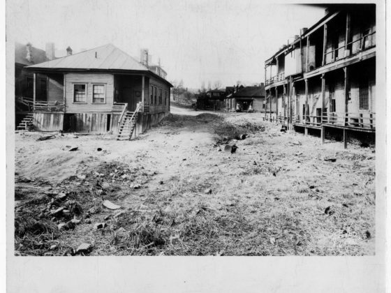 Dilapidated Slum Houses Neighborhood Union circa 1900 Neighborhood Union collection