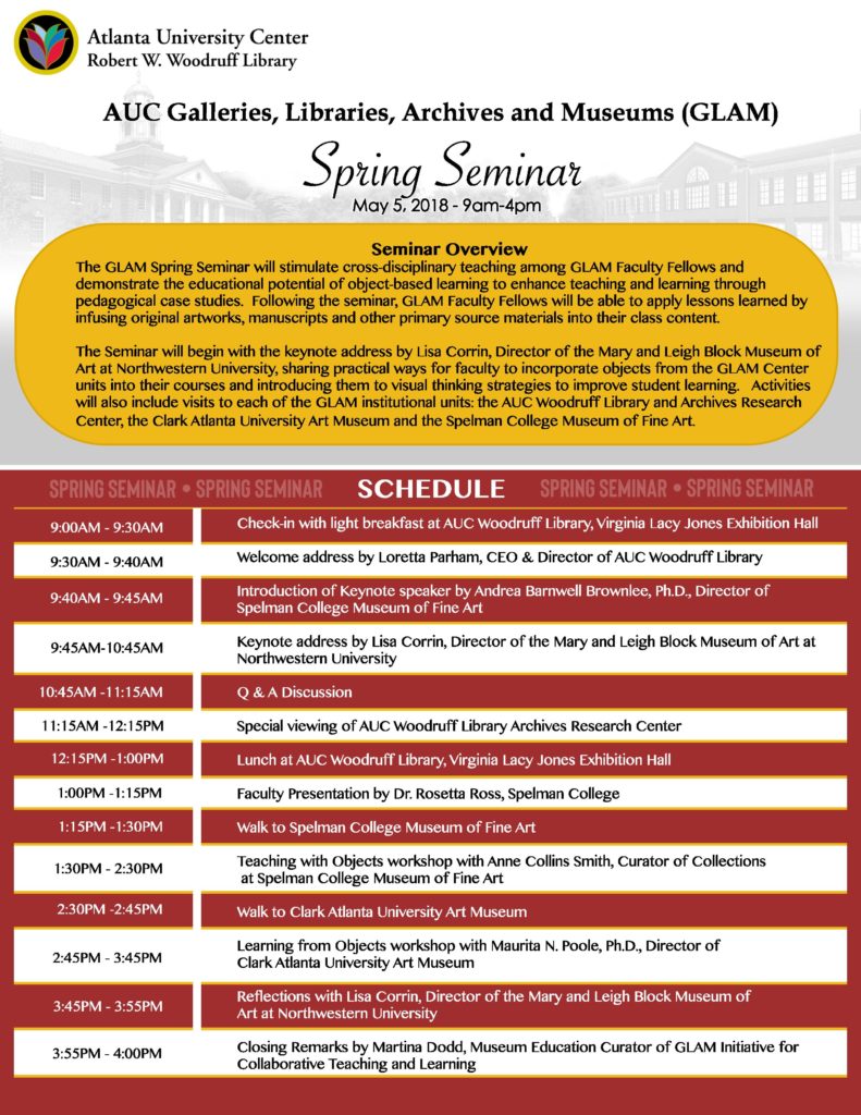 Spring Seminar 2018 flyer