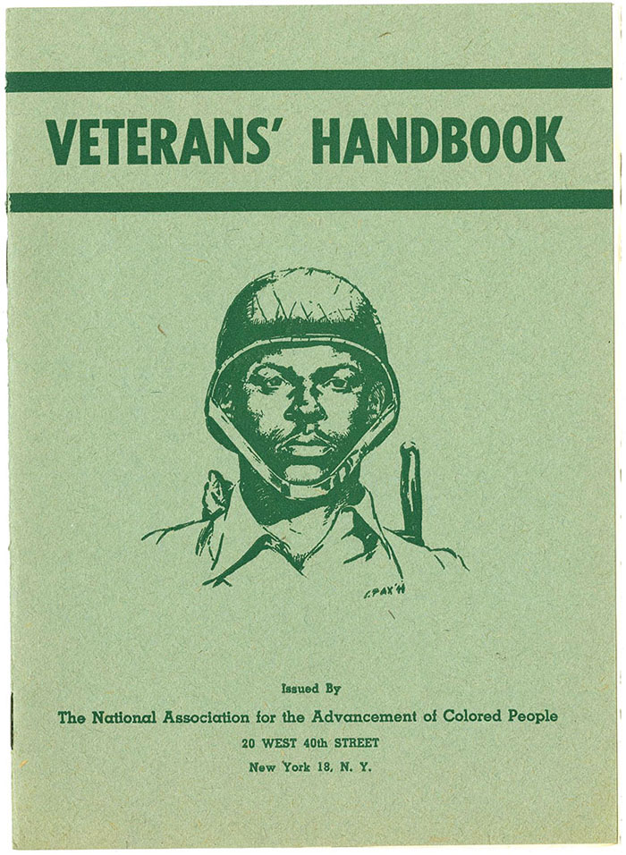 Veterans' Handbook, National Association for the Advancement of Colored People, circa 1945-1946, Rufus E. Clement Records