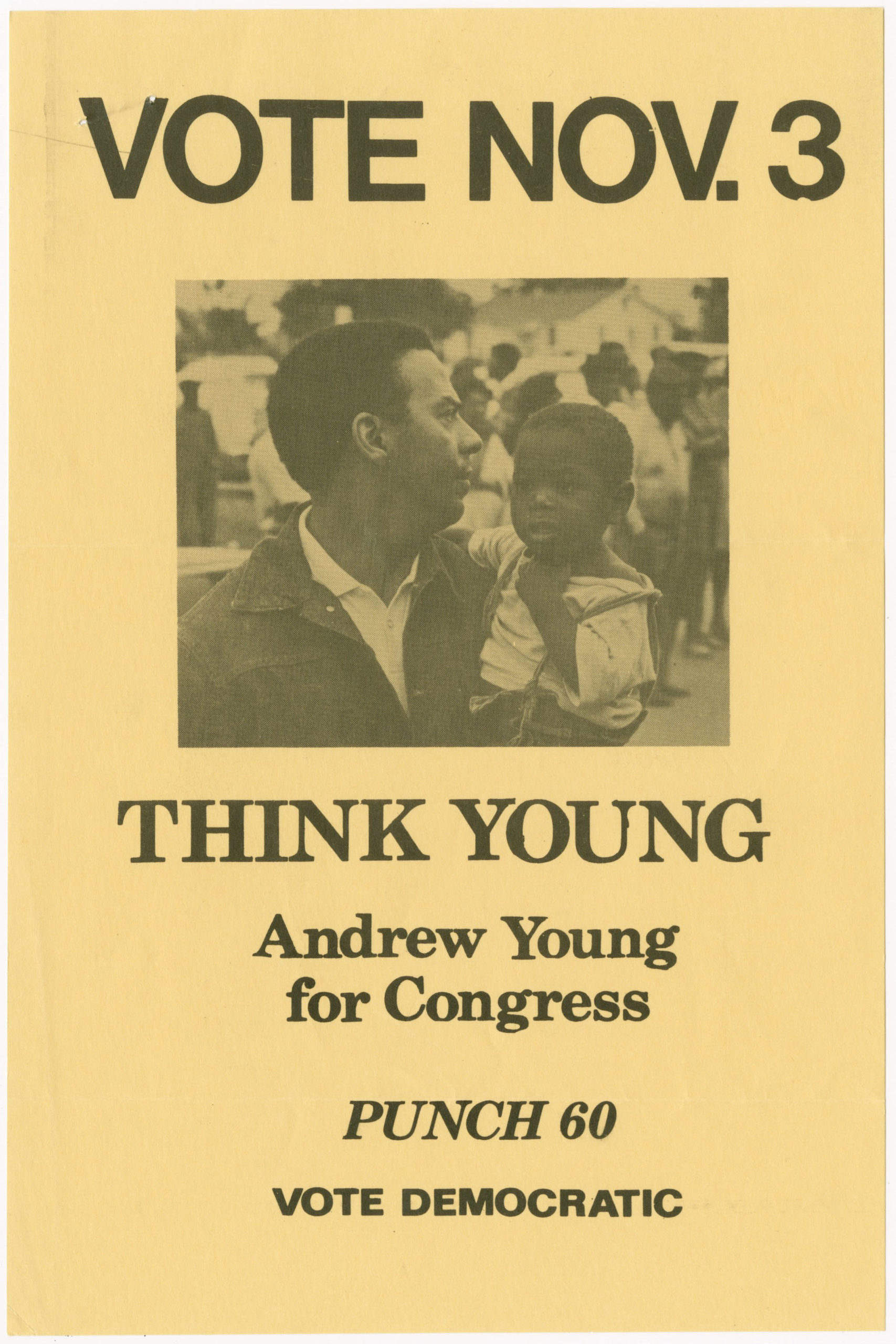 Andrew Young campaign flyer, circa 1970sJohn H. Calhoun