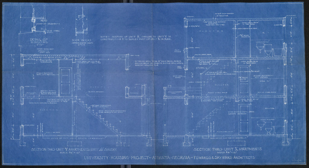 University Housing Project, Atlanta, GA (Section Thro Units Y & X Apartments) Hope, John undated John Hope Records