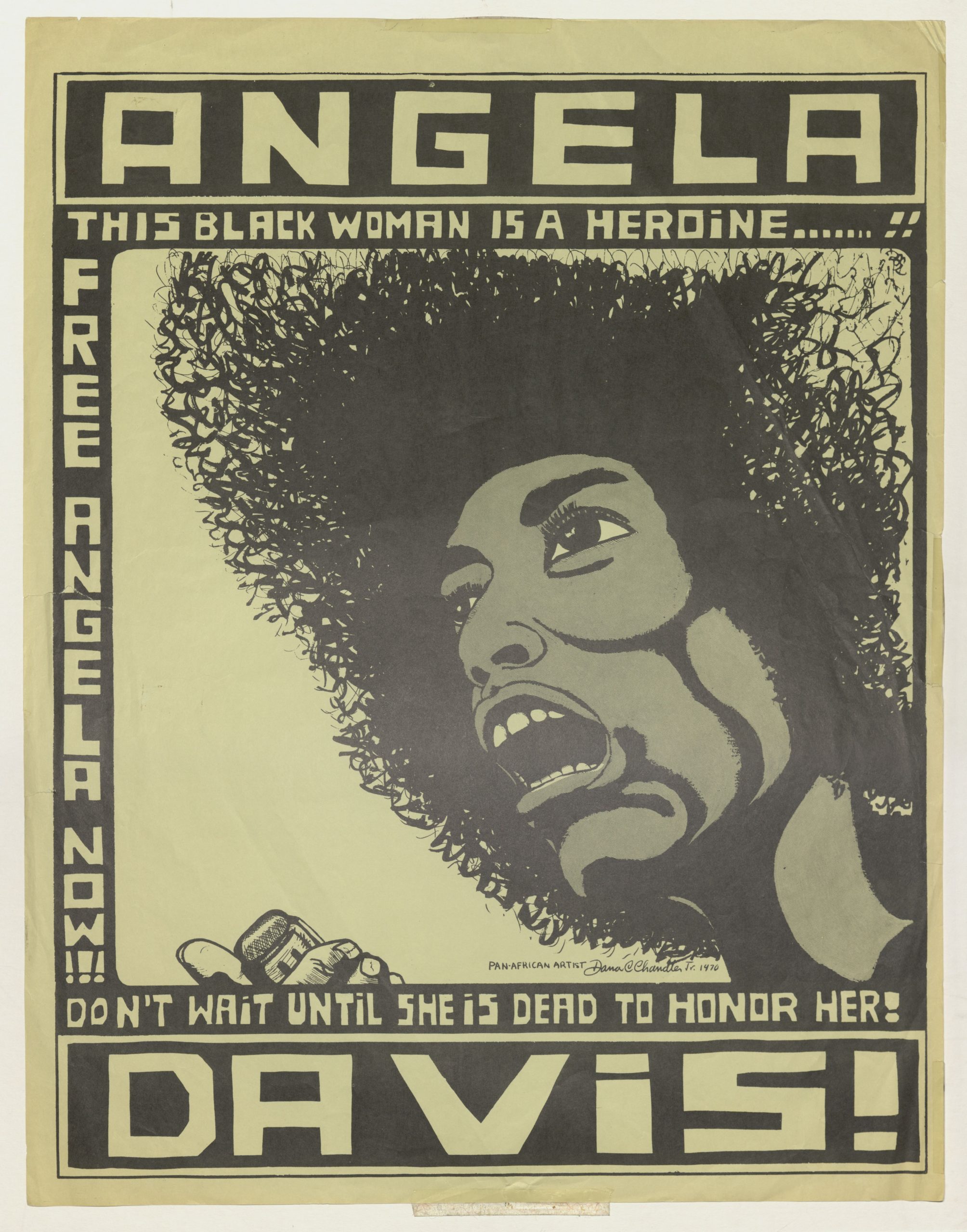 Angela Davis!: This Black Woman is a Heroine, undated, David Taylor Papers