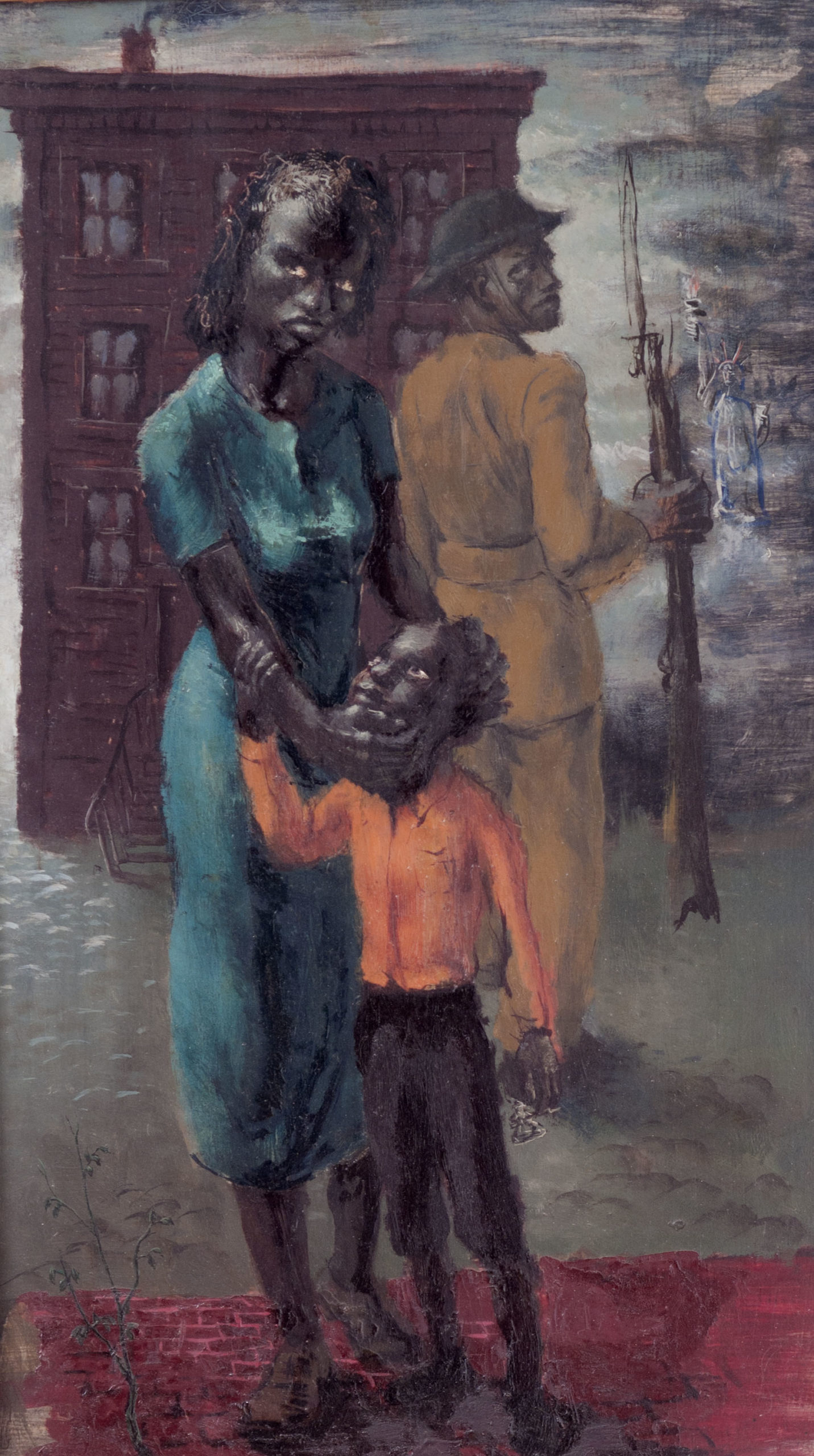 Black Soldier, Wilson, John Woodrow, 1943, Clark Atlanta University Art Museum